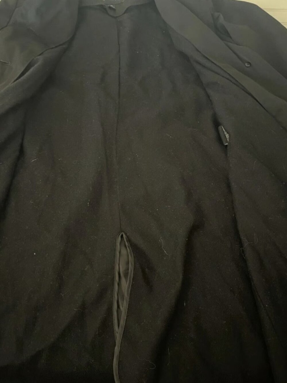 London Fog Women's Size M Black Double Breasted Mid-Length Trench Coat - Picture 11 of 12